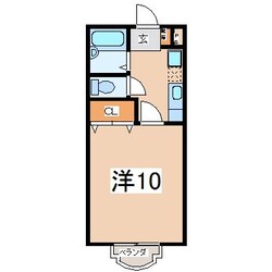 郡山駅 徒歩22分 1階の物件間取画像